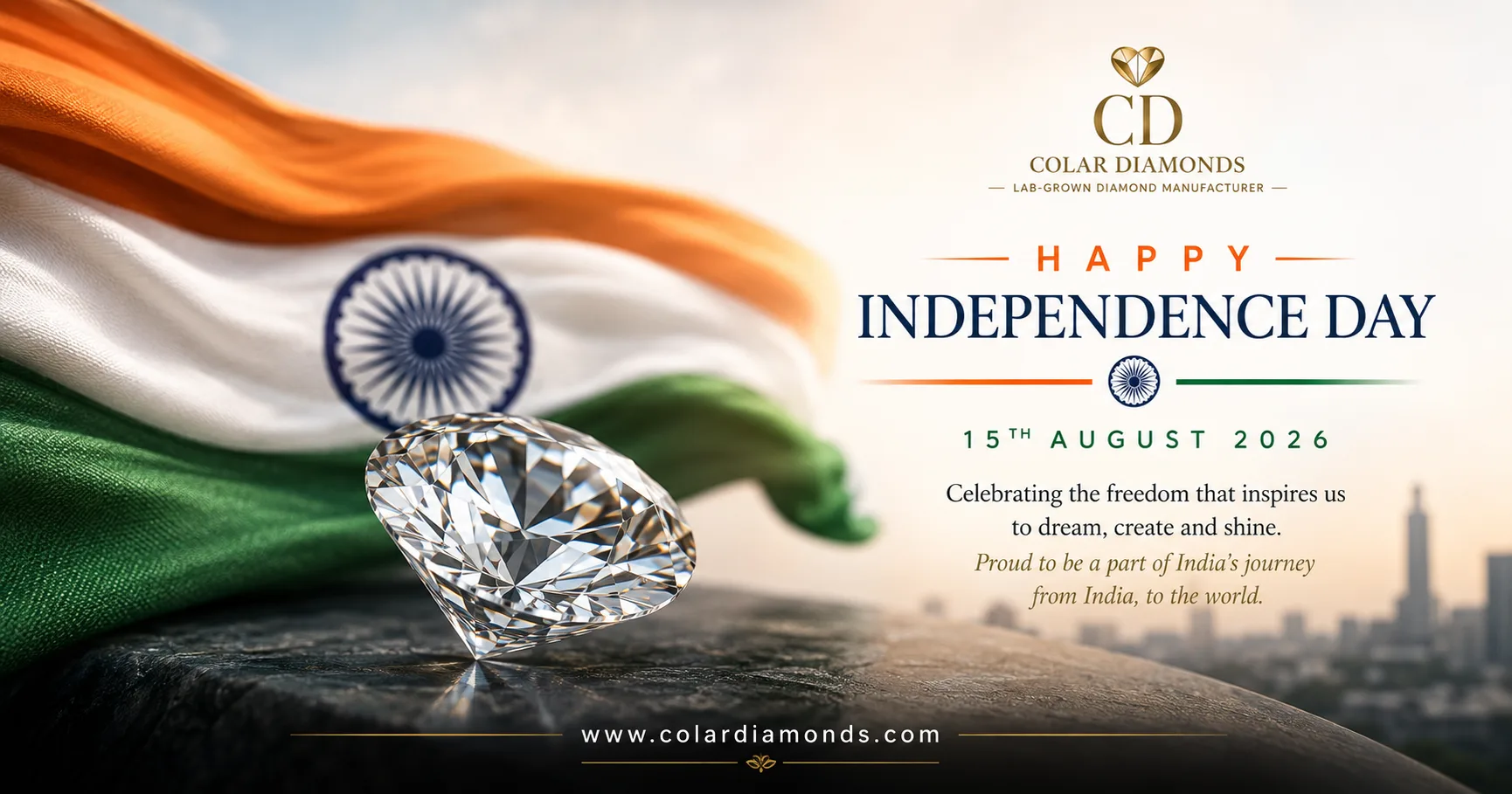 From India to the World: Celebrating Independence Through the Brilliance of Diamonds