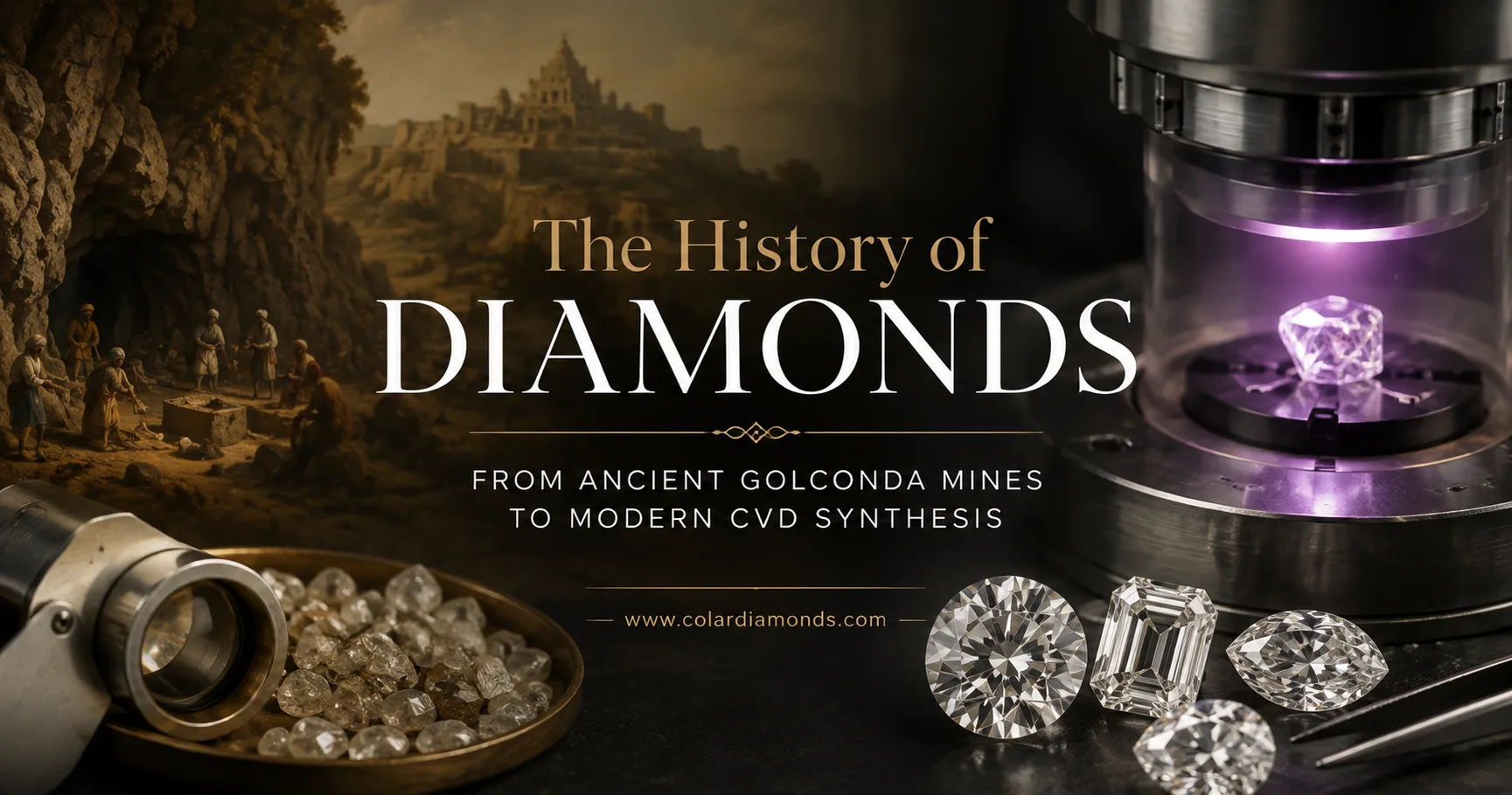 The History of Diamonds: From Ancient Golconda Mines to Modern CVD Synthesis