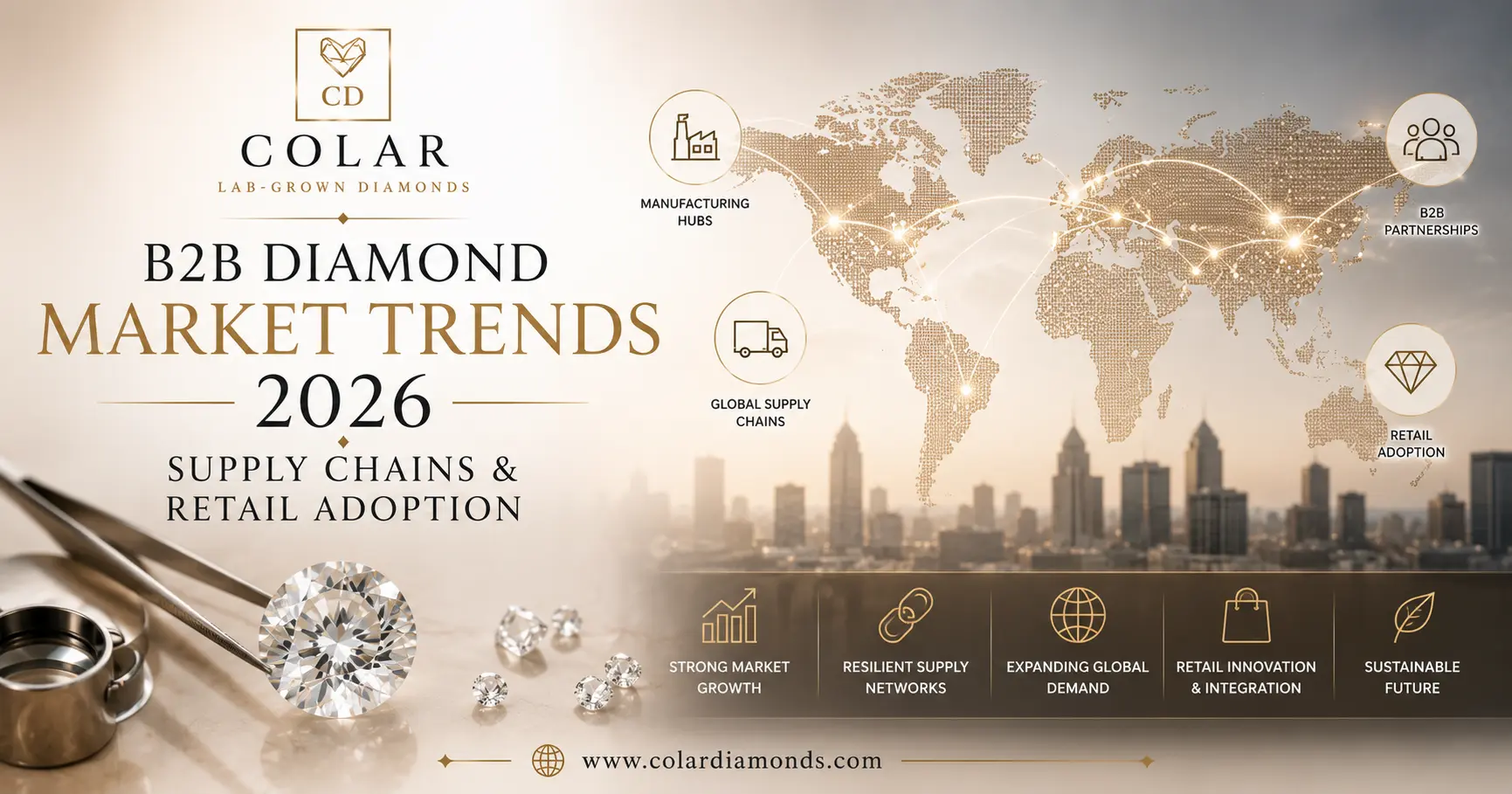 B2B Diamond Market Trends 2026: Supply Chains & Retail Adoption