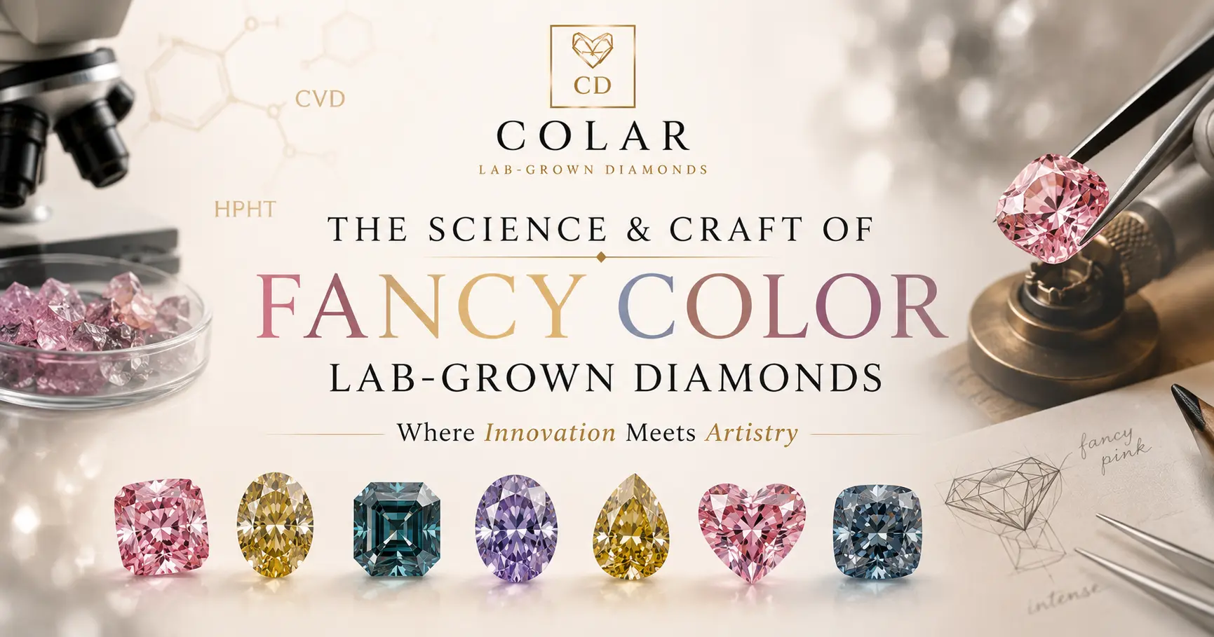 The Science & Craft of Fancy Color Lab-Grown Diamonds