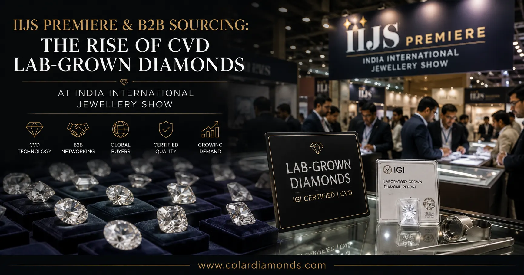 IIJS Premiere & B2B Sourcing: The Rise of CVD Lab-Grown Diamonds at India International Jewellery Show