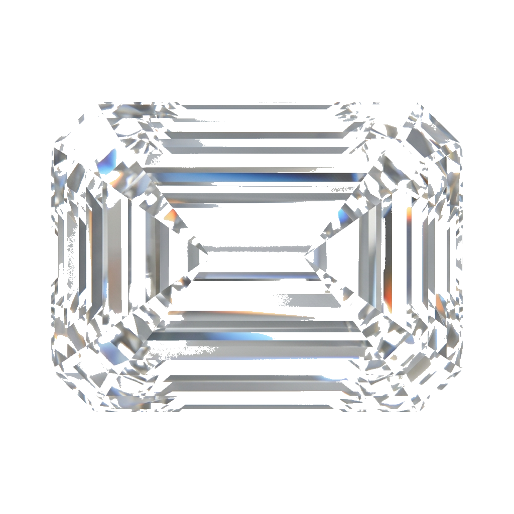 Emerald cut diamond